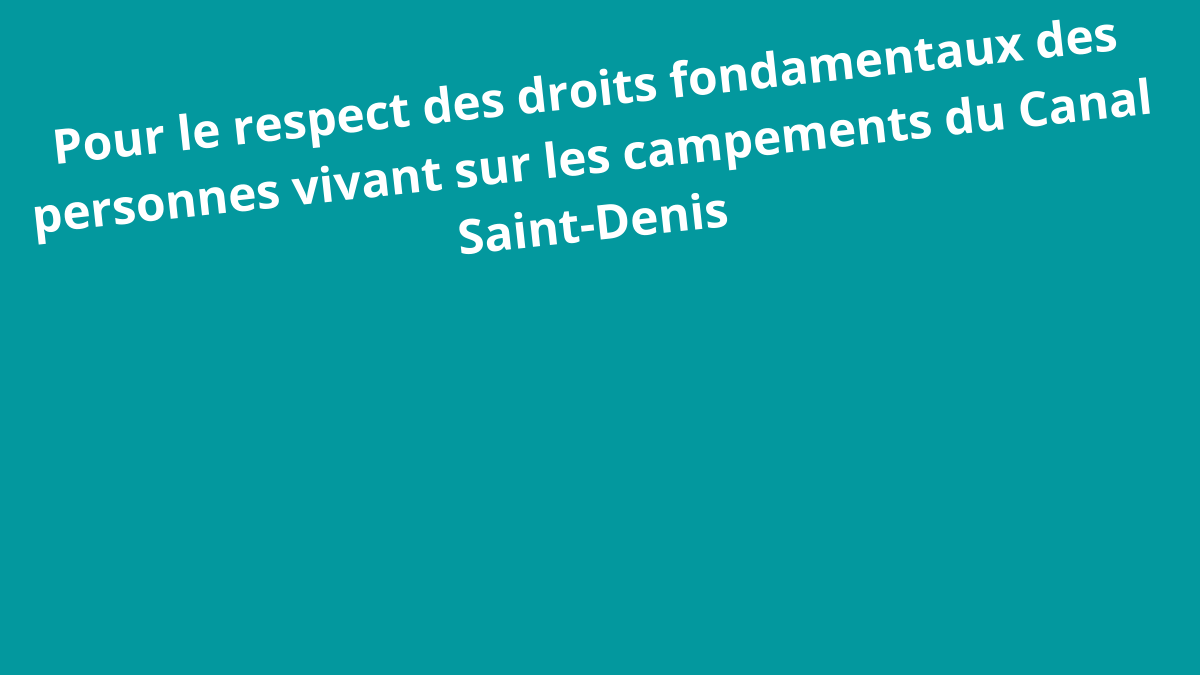 Campements du canal Saint-Denis : la justice souligne les défaillances de l’Etat et des communes