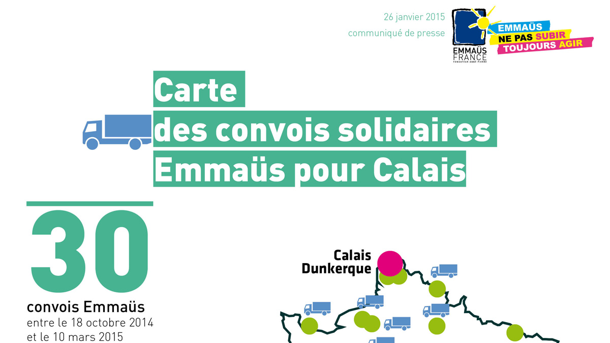 Calais : Emmaüs poursuit sa mobilisation
