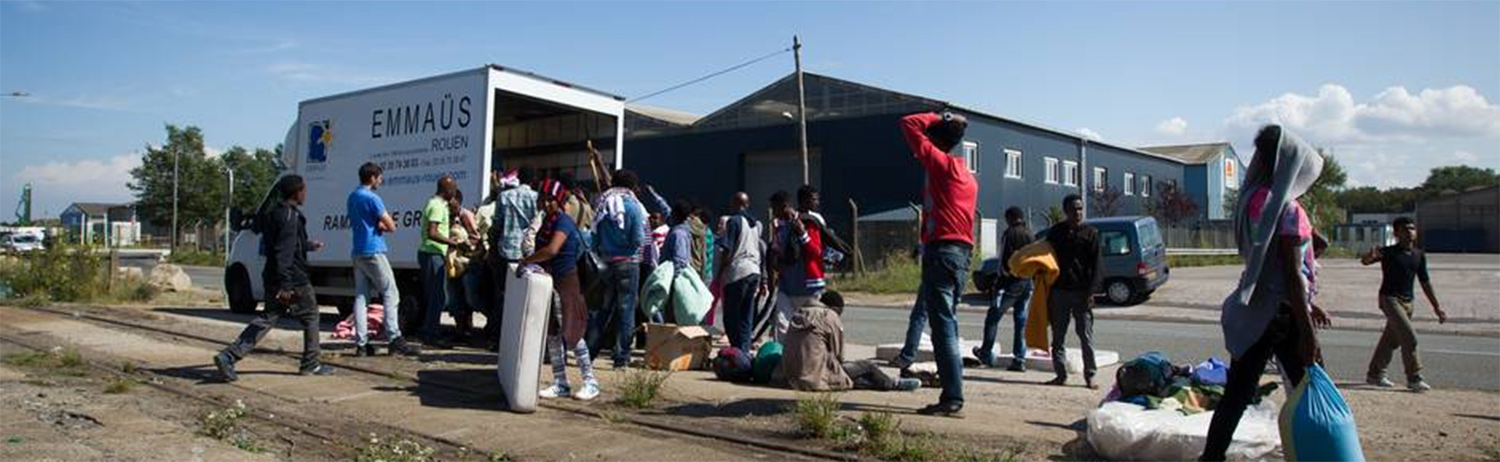 Emmaüs apporte son soutien aux migrants de Calais