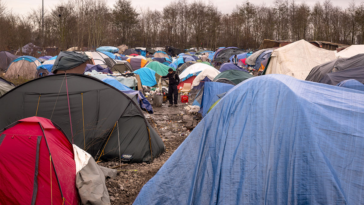 Situation à Calais non au démantèlement de la jungle