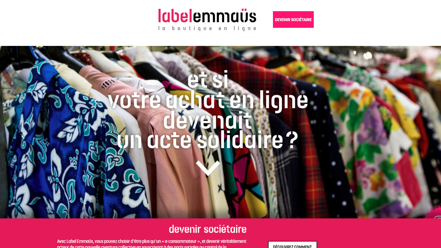Emmaüs lance Label Emmaüs, sa boutique en ligne
