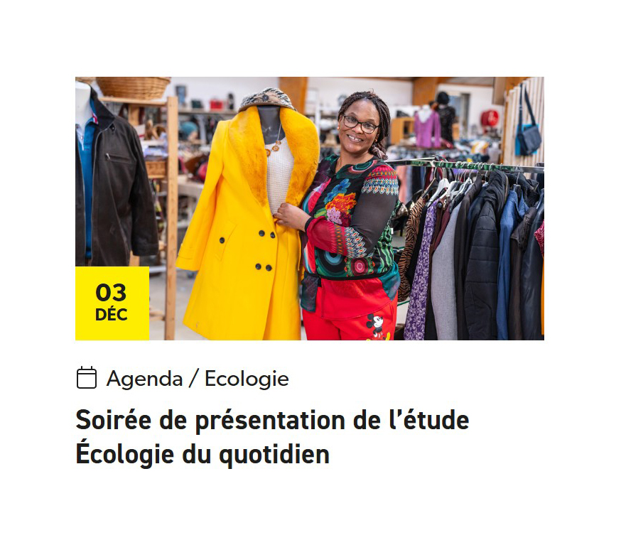 Assistez à la présentation de l'étude !